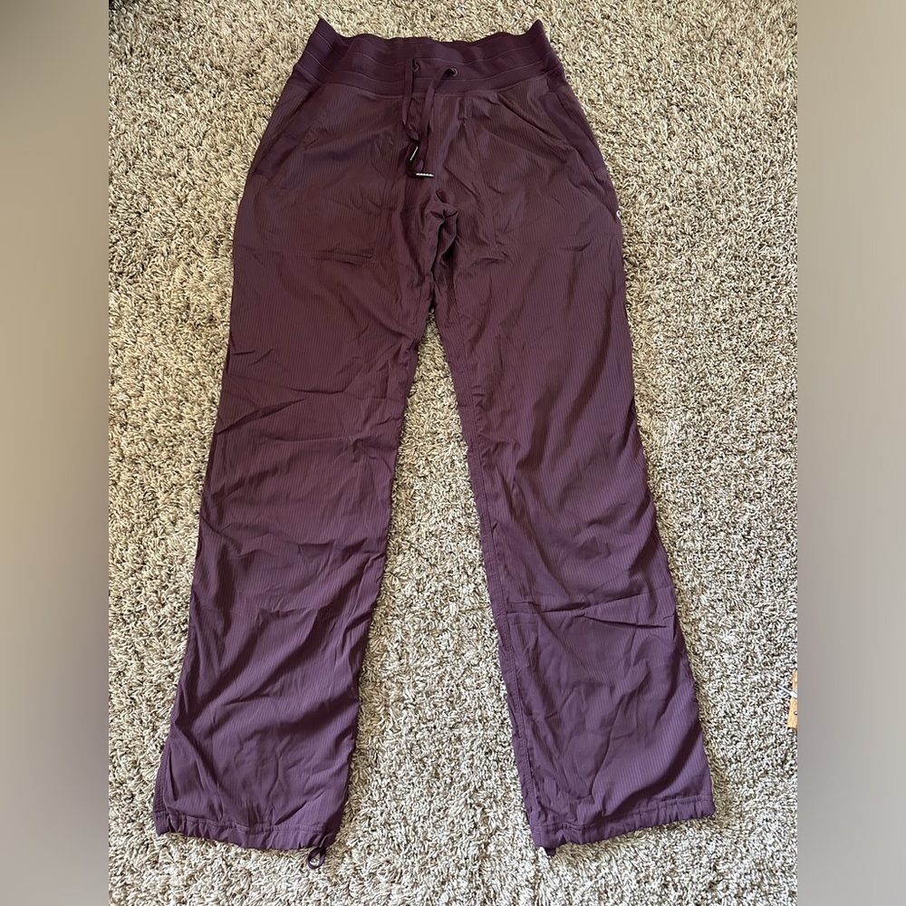 Lululemon Lined Dance Studio Pants - Burgundy/Plum - 6 - Reg Length